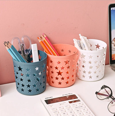 Cute Hollow Star Pen Holder Kawaii Brush