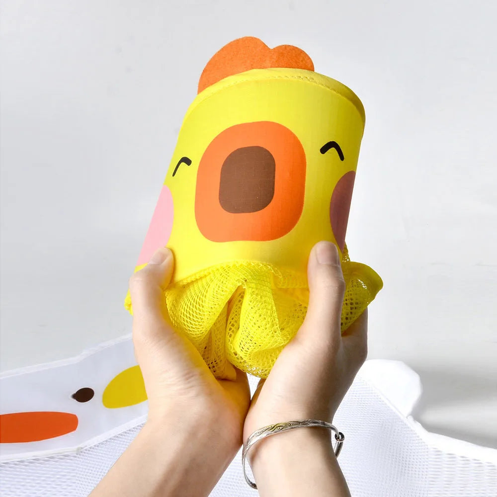 Baby Bath Toys Cute Duck Mesh Net Toy