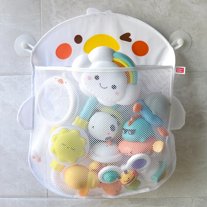 Baby Bath Toys Cute Duck Mesh Net Toy