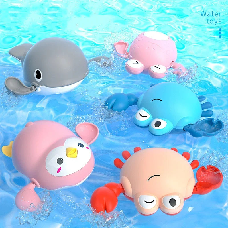 Summer Bath Toys Kids Swimming Clockwork