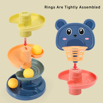 Montessori Toys Baby Month Track Rolling Ball