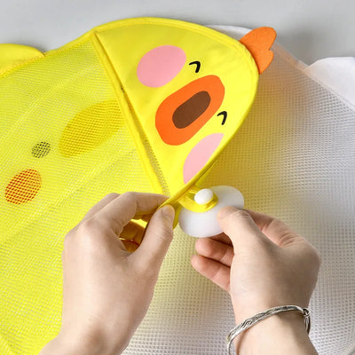 Baby Bath Toys Cute Duck Mesh Net Toy